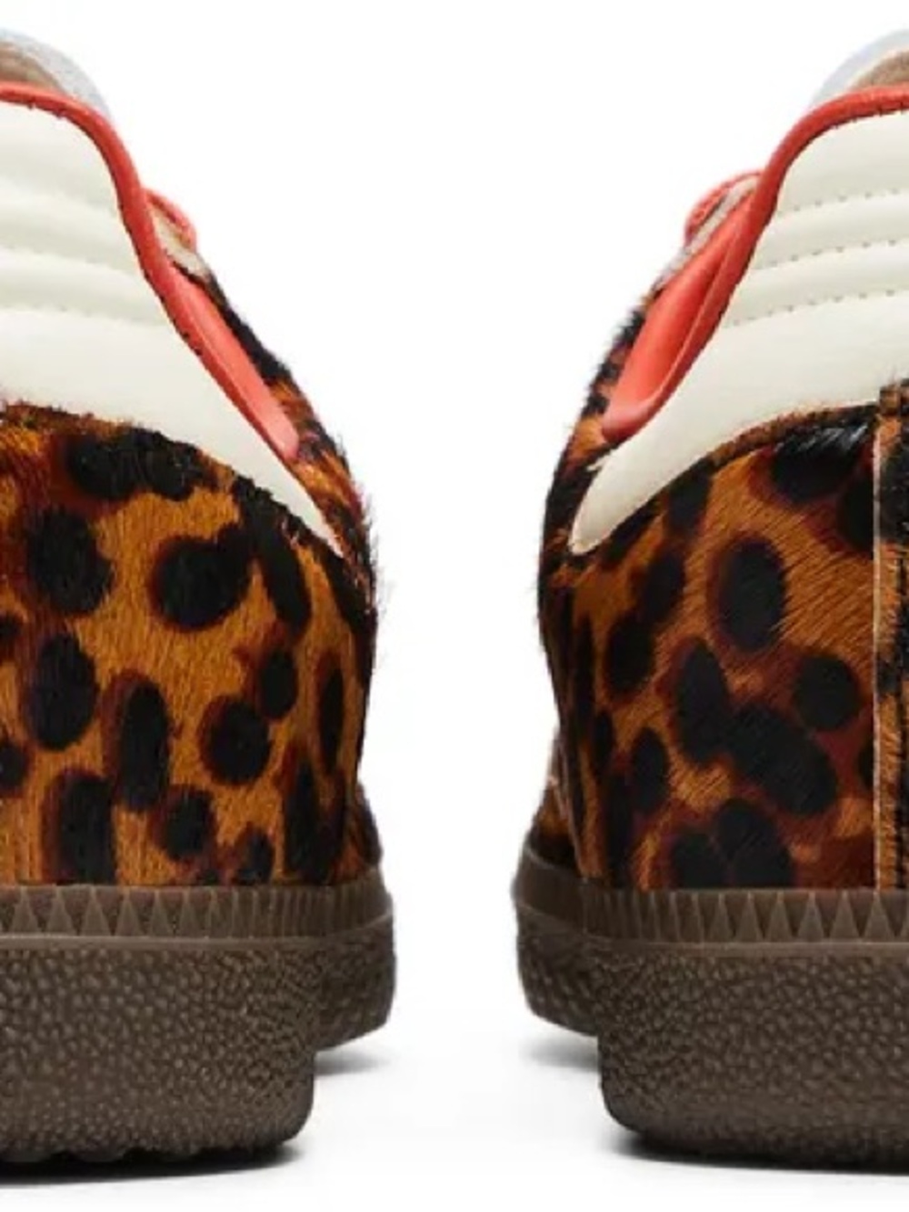 adidas Leopard Print Samba in Brown, Black, White & Orange NEW WITH BOX - Picture 4 of 5